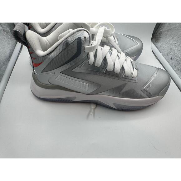Moolah Triple Double White Silver Pro Basketball Glitch Mode Women Size 9 Nwob - Picture 3 of 7